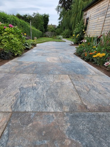 Copper slate porcelain paving - copper,
