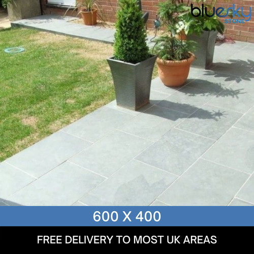 Grey slate paving patio - grey,
