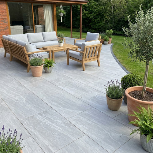 Kandla grey porcelain - grey,