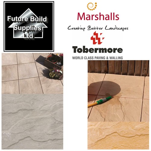 Paving slabs buff - &, natural
